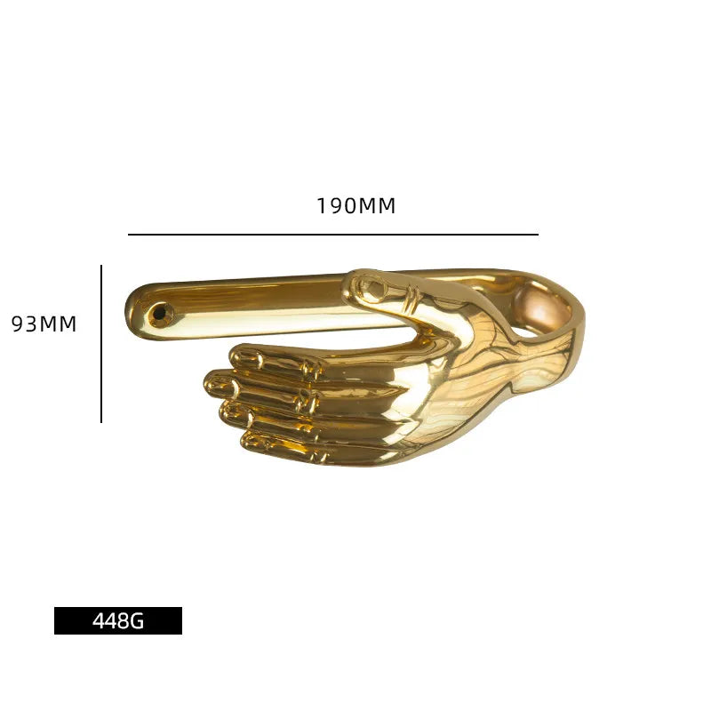 Luxury Brass Curtain Hook Retro Gold Wall Mounted Hanger for Bedroom Living Room Entryway Decor Elegant Hardware Accessories