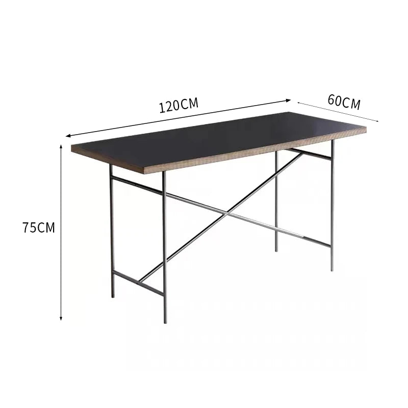 Stainless steel rectangular board wood conference table medieval desktop desk writing desk living room dining table
