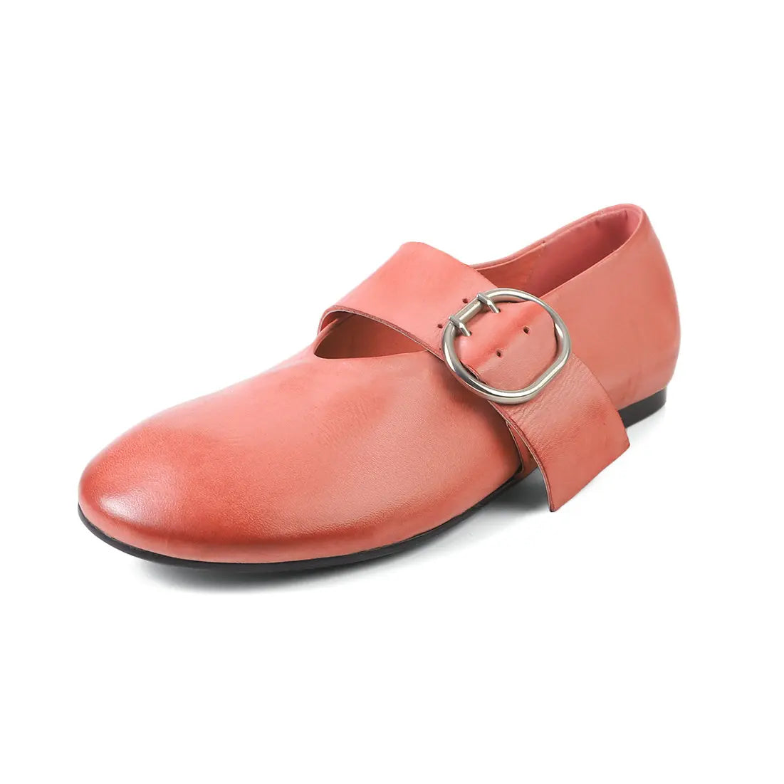 Spring Fashion Women Flats Shoes Heels Cow Leather Ballet Comfort Square Toe Casual Summer Shoes Woman Size 34-40