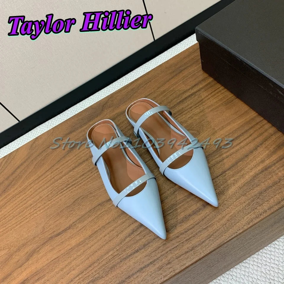 8.5CM Silver Heels Strappy Heeled Sandals Shallow Slip On Pull On Super High Heel Genuine Leather Sandalias Top Quality Size 41