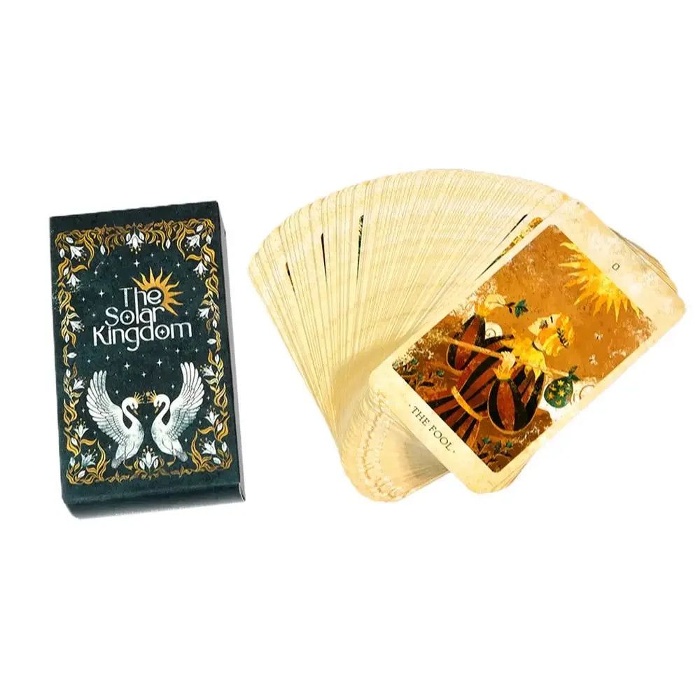 The Solar Kingdom Tarot cards A 78 deck English Psychological Oracle Deck With Vibrant Imagery For Future And Past board games