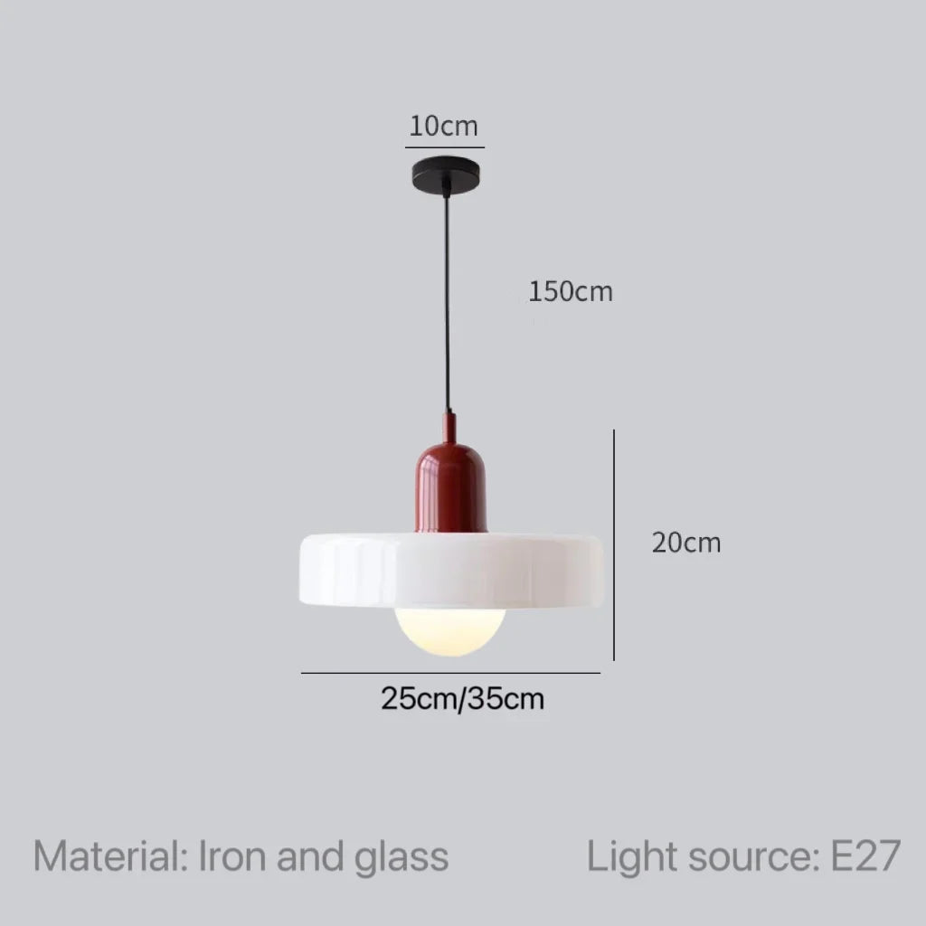 Modern Glass Pendant Lights Kitchen Restaurant Hanging Lamp Ceiling Chandeliers Nordic Decoration Denmark Orange Decor Lighting