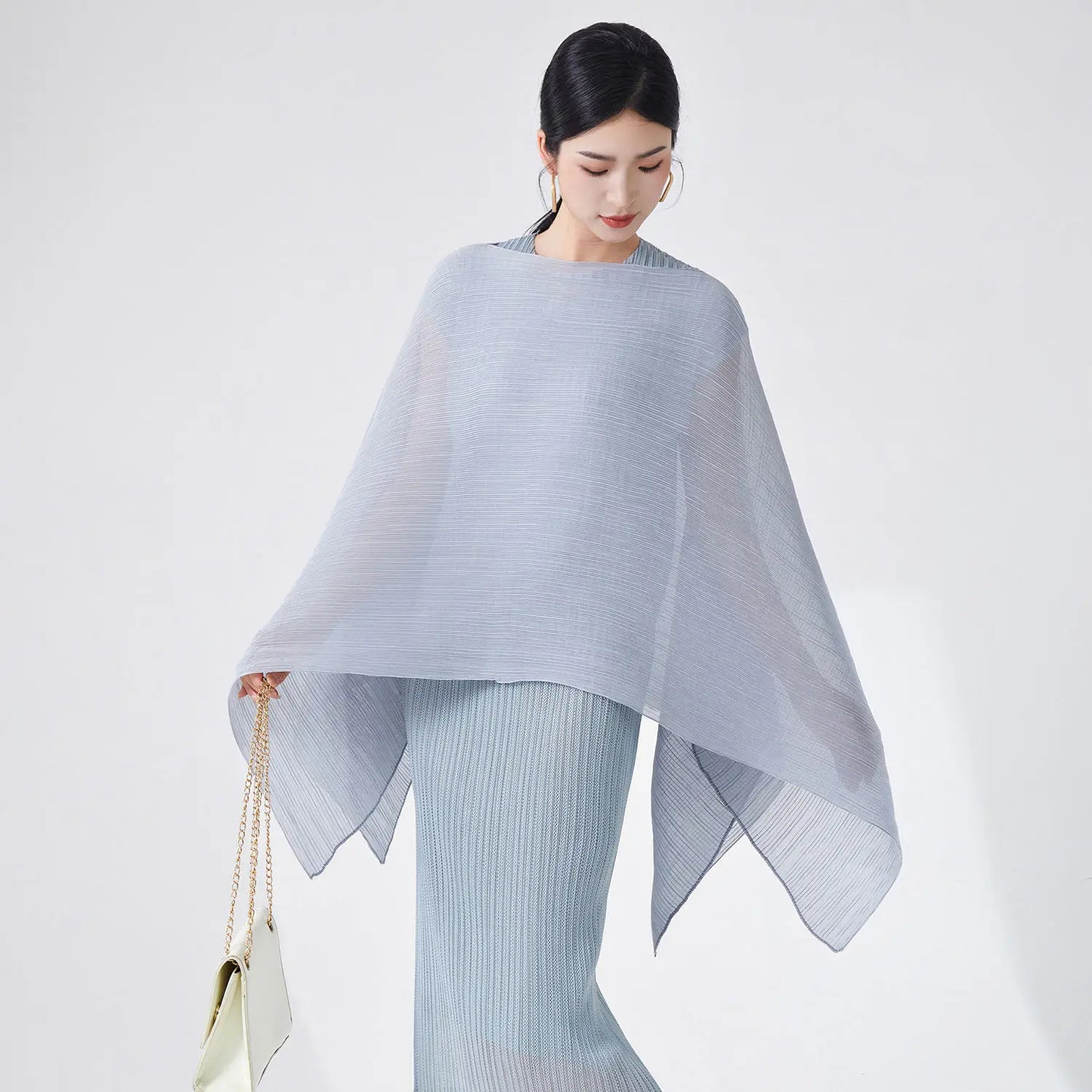 2025 Latest Design Miyake Pleated Blouse for Ladies Casual Joker Shirt Lace Breathable Office Work Cover Summer Woven Smock