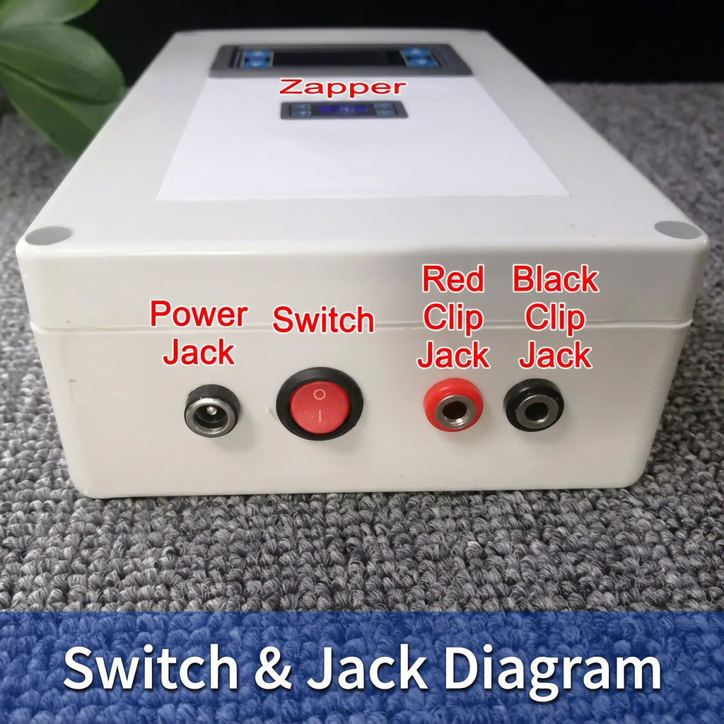 Zapper Frequency Resonance Device Dr. Clark Electromagnetic Broadband Adjustable Electronic Signal Therapy Tool