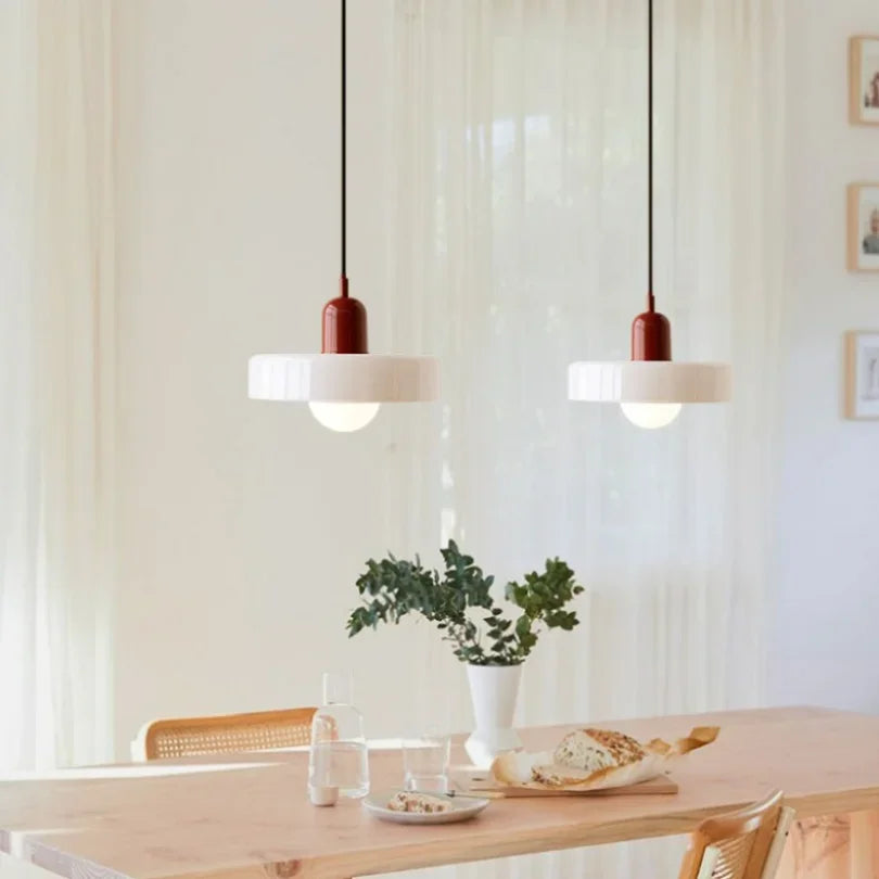 Modern Glass Pendant Lights Kitchen Restaurant Hanging Lamp Ceiling Chandeliers Nordic Decoration Denmark Orange Decor Lighting