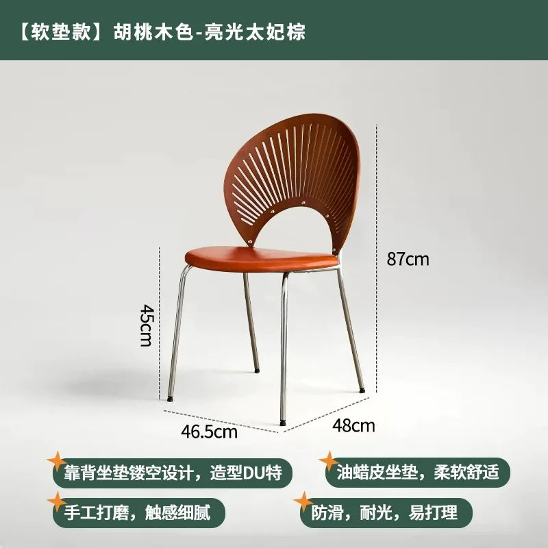 Home Furniture Restaurant Dining Chairs Living Room Leisure Chair Customized Stainless Steel Chairs Single Backrest Armchair