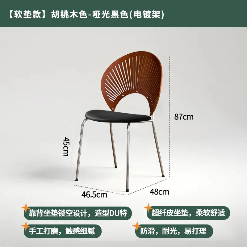 Home Furniture Restaurant Dining Chairs Living Room Leisure Chair Customized Stainless Steel Chairs Single Backrest Armchair