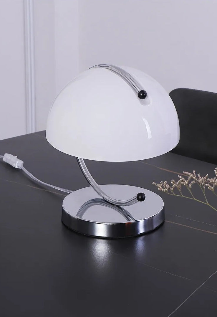 Italy Minimalist Bauhaus Table Lamps Orange Small Pudding Bedroom Beside Modern Living Room Study Desk Glass Small Night Lights