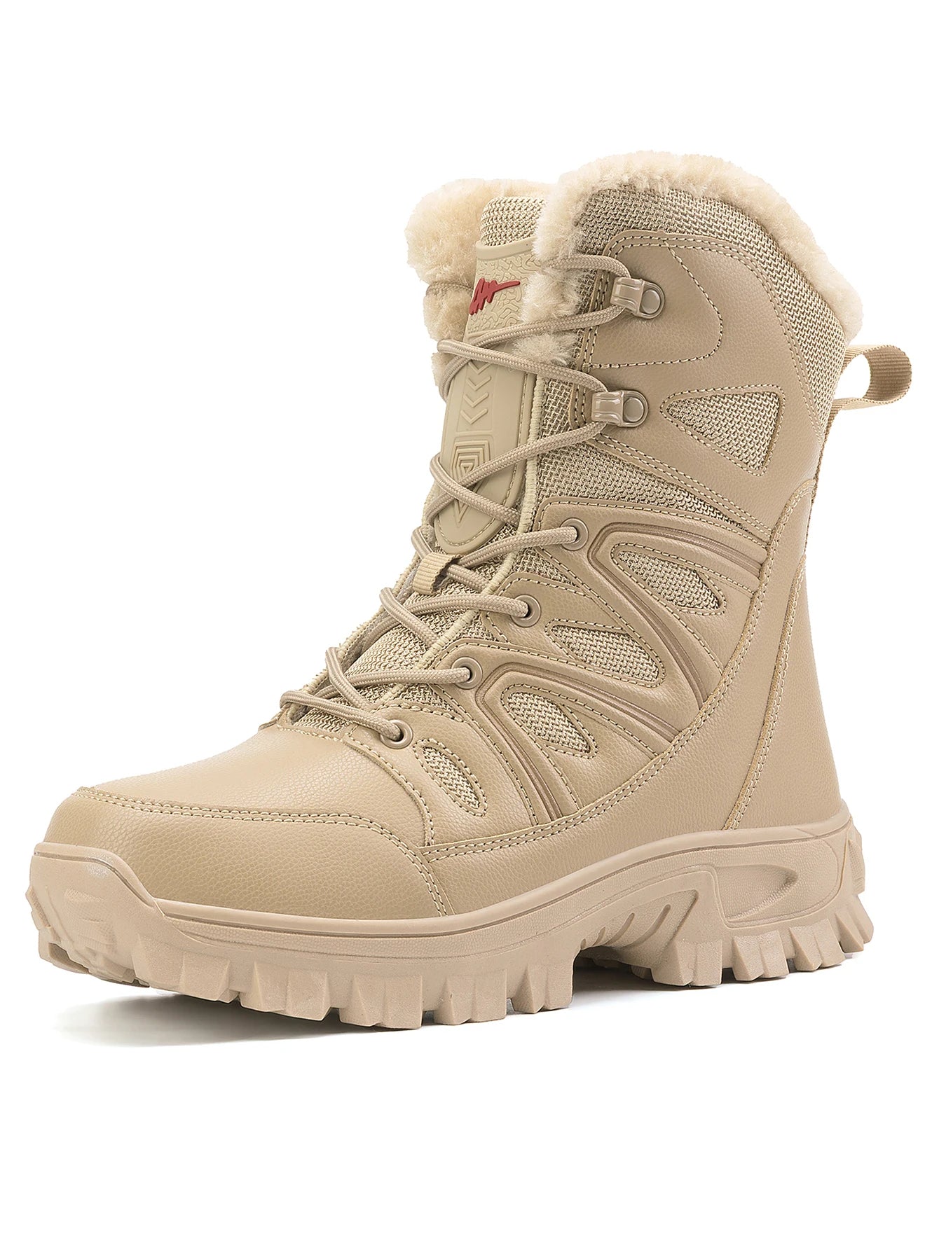 2026 Men Winter Outdoor Velvet Warm Snow Boots Walking Shoes Waterproof Ski Shoes High-Top Cotton Boots Thick Cotton Shoes