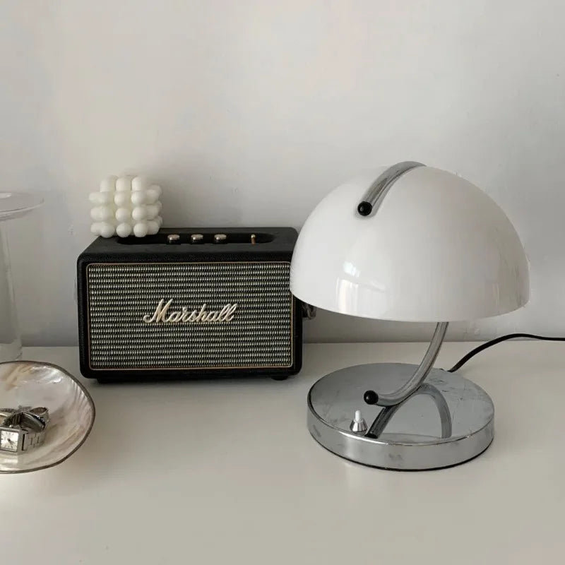 Italy Minimalist Bauhaus Table Lamps Orange Small Pudding Bedroom Beside Modern Living Room Study Desk Glass Small Night Lights