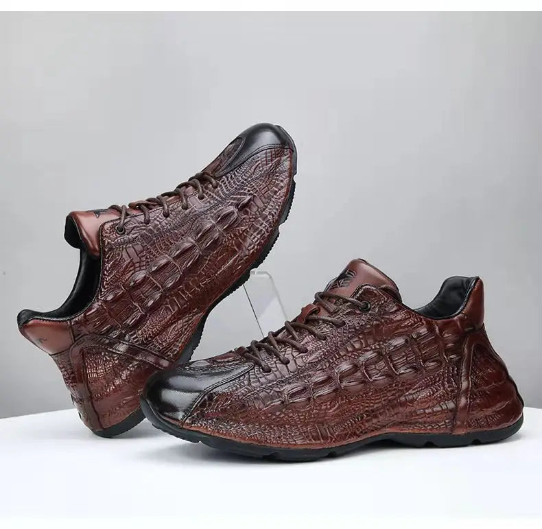 2025 new arrival Genuine Leather casual shoes men,Sneakers PDD019