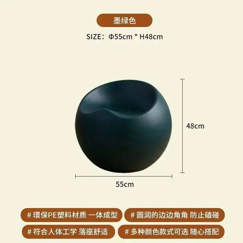 Creative Apple Stool Home Door Shoe Changing Stool Designer Minimalist Small Stool Nordic Living Room Bedroom Balcony Low Stool