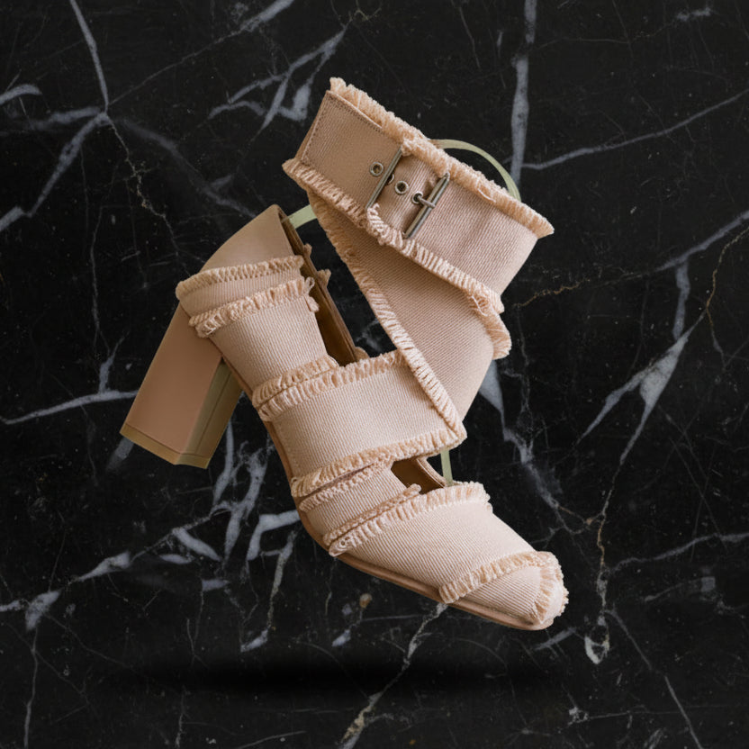 Vintage Square toe Satin Tassel Mary Janes Women Pumps Fashion Metal Buckle Ankle Strap Thick High heels Comfort Ballet Shoes