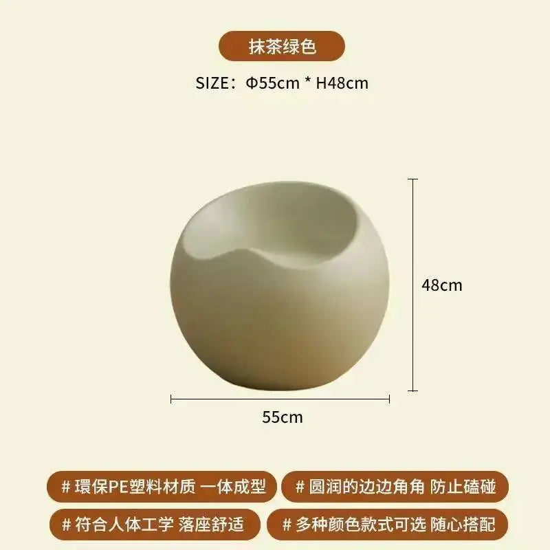 Creative Apple Stool Home Door Shoe Changing Stool Designer Minimalist Small Stool Nordic Living Room Bedroom Balcony Low Stool