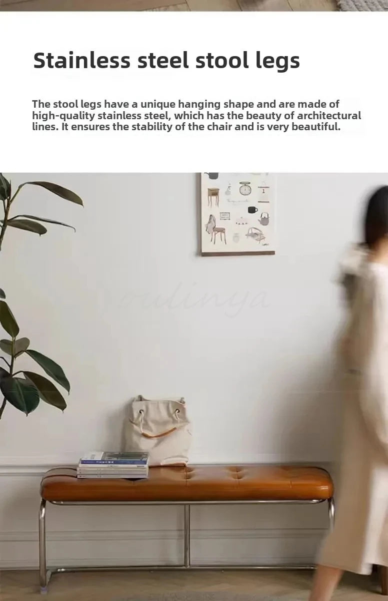 Slim Entryway Shoe Bench Narrow Hallway Seat Vintage Storage Stool Chair Upholstered Bench Wassily Bench Step Stool