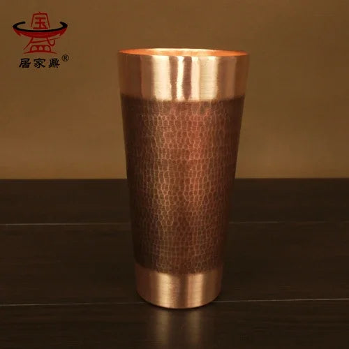 Pan Barbecue Plate Pure Red Copper Beer Mug Set Barbecue Plate Fried Meat Plate Binaural Pan Pure Copper New Chinese Style