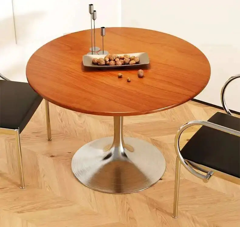 Designer Dining Chair Vintage Style Stainless Steel Study Bedroom Makeup Chair Dresser Furniture