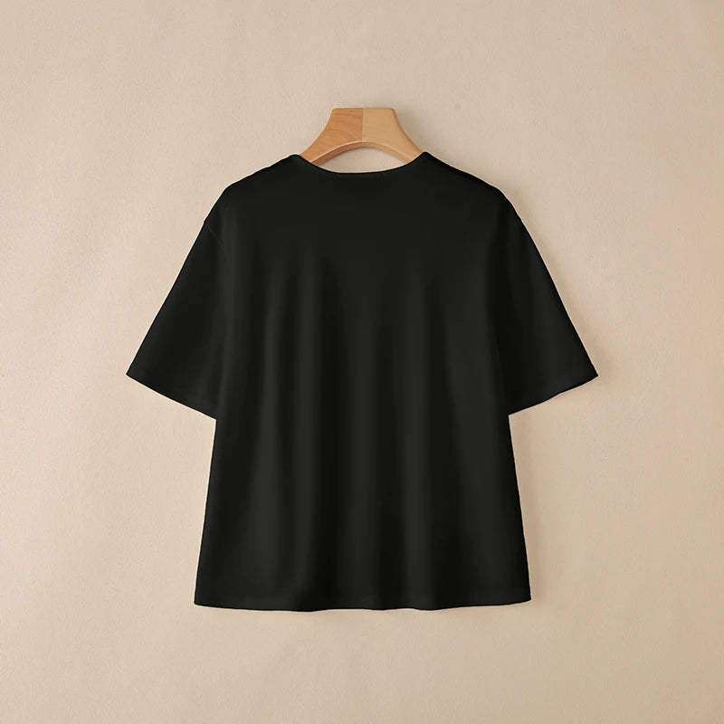 2025 ZANZEA Stylish Summer Blouse Women O Neck Short Sleeve Tops Elegant Solid OL Work Shirt Female Irregular Hem Blusas Mujer