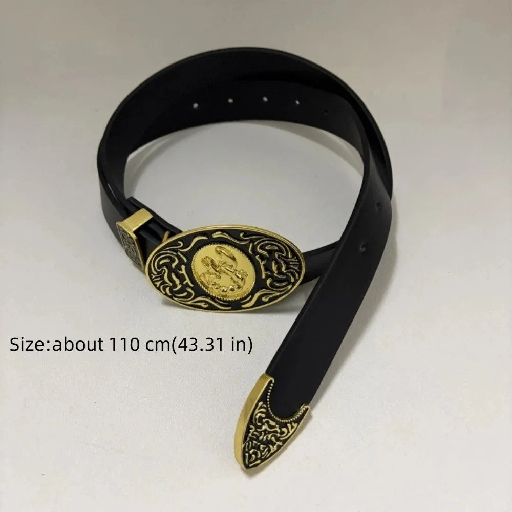 New Luxury Women's Belt Leather Adjustable Waist Belt Buckle Lobster Engraved Buckle Waist Chain for Dresses