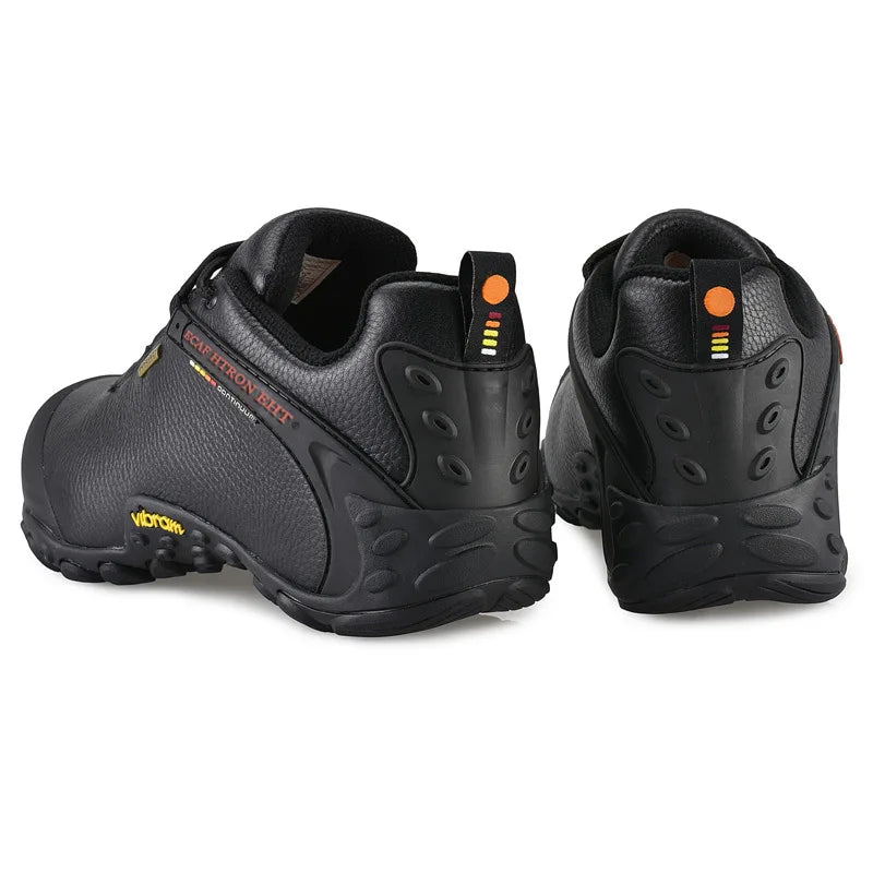 Genuine Leather Autumn Winter Men Outdoor Sneakers Casual Shoes Men's Walking Boots Climbing Shoes Flats Safety Work Shoes