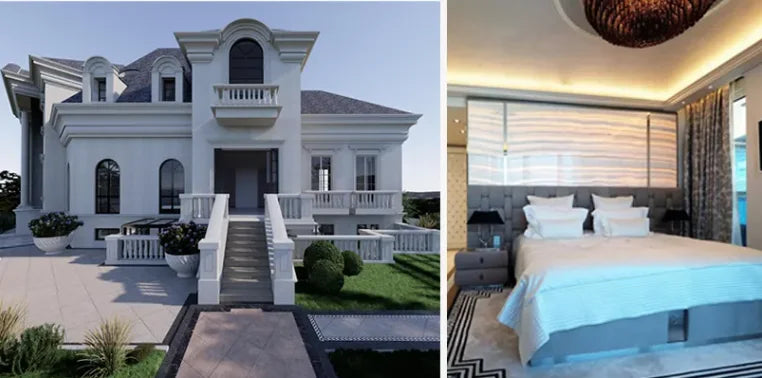 Italian Minimalist Creative Modern Personality Leather Restaurant Armrests Stainless Steel Back Dining Chair