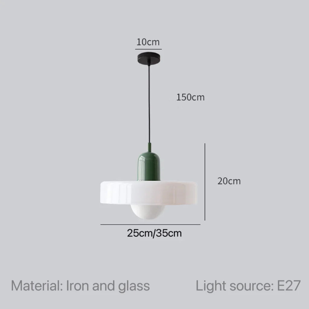 Modern Glass Pendant Lights Kitchen Restaurant Hanging Lamp Ceiling Chandeliers Nordic Decoration Denmark Orange Decor Lighting