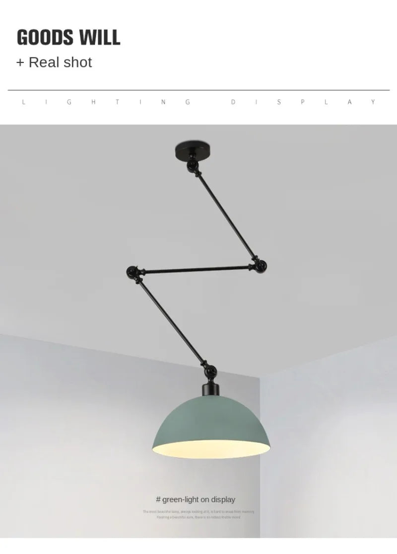 Nordic Modern Retractable Chandelier Restaurant Kitchen Living Room Bedroom Island Lamp Dining Room Home Decor Hanging Lighting