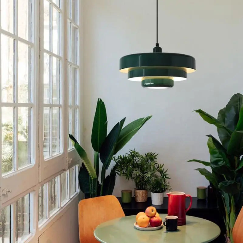 Pendant Acrylic Lamp Restaurant Simple Modern Creative Multi-layer Decoration Retro Color