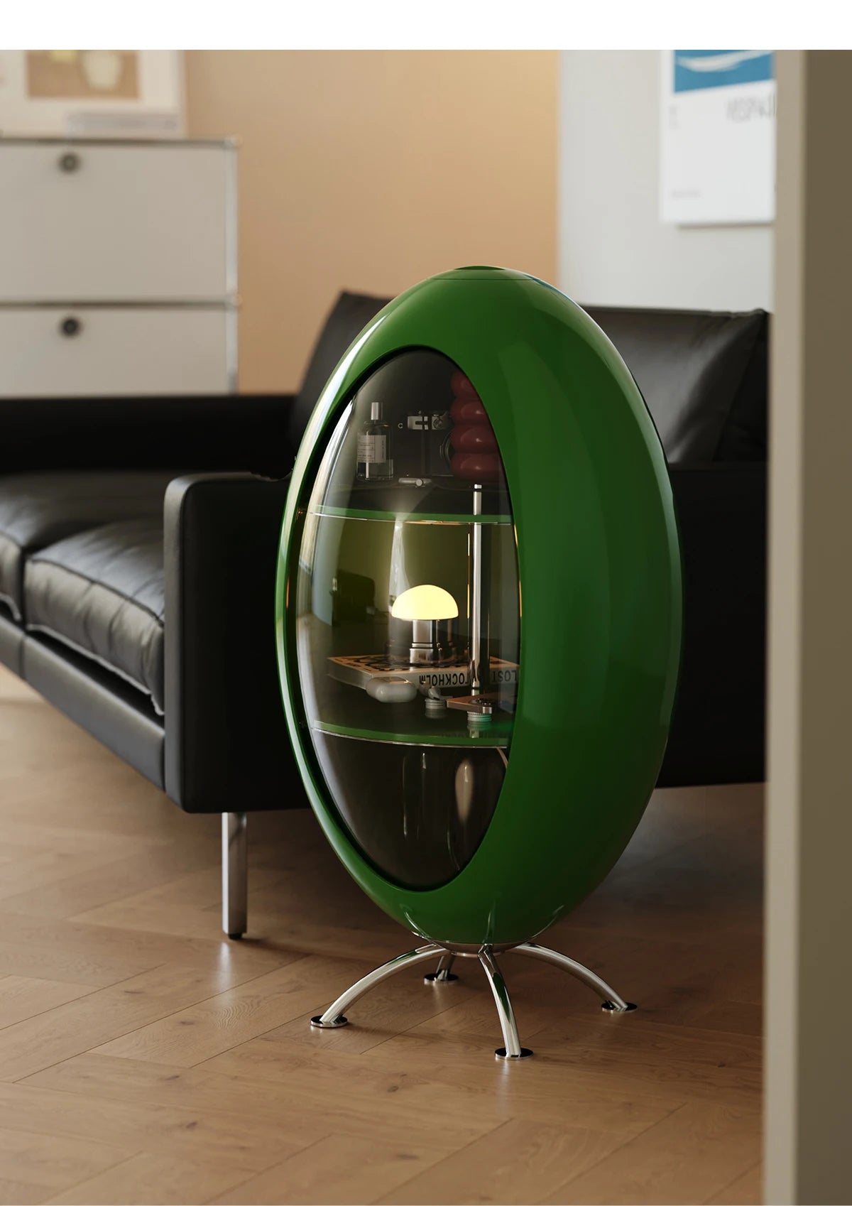 Home Decor Creative Rocket Cabinet Living Room Sofa Side Corner Snack Storage Rack Children's Room Multi Functional Bookshelf