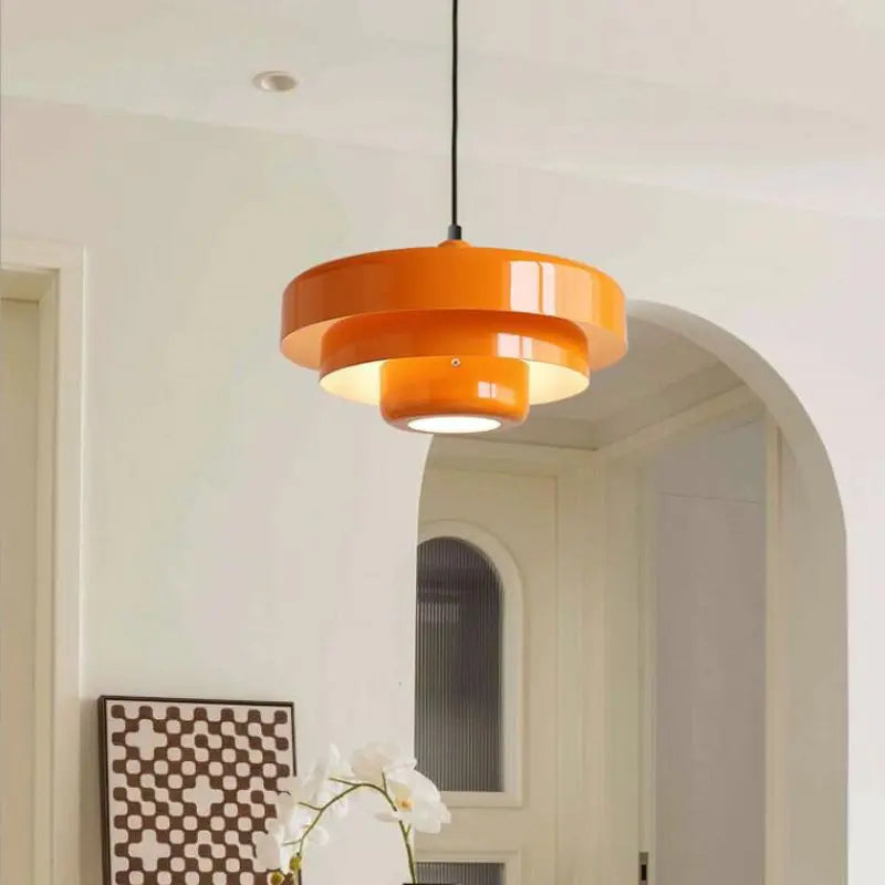 Pendant Acrylic Lamp Restaurant Simple Modern Creative Multi-layer Decoration Retro Color