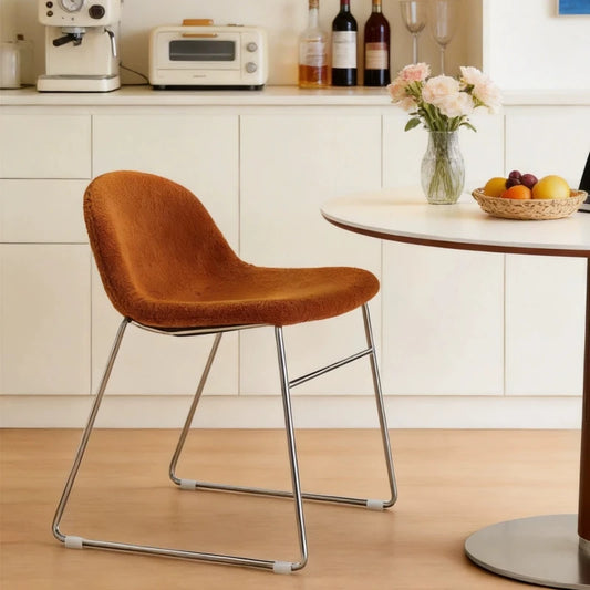 Bauhaus Style Dining Chair Luxury Minimalist Backrest Stool Nordic Vintage Elegant Seat Modern Home Kitchen Living Room Chairs