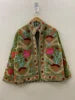 Unisex Handcrafted Suzani Velvet Jacket Floral Embroidered Winter Coat Bohemian Ethnic Outerwear Factory Direct Wholesale Price