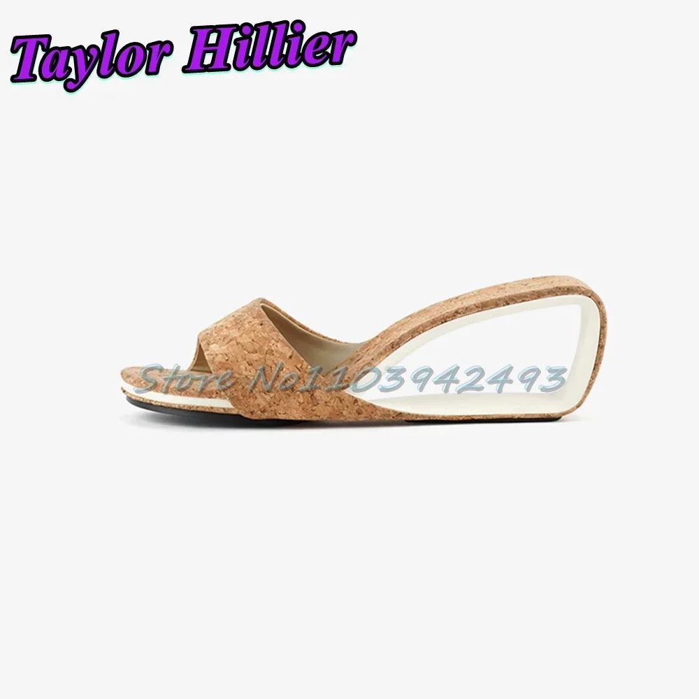 Candy Color Heeled Sandals Open Toe Heels Strange Style One Strap High Heel Women Luxury Designer Shoes Summer Patchwork Mules