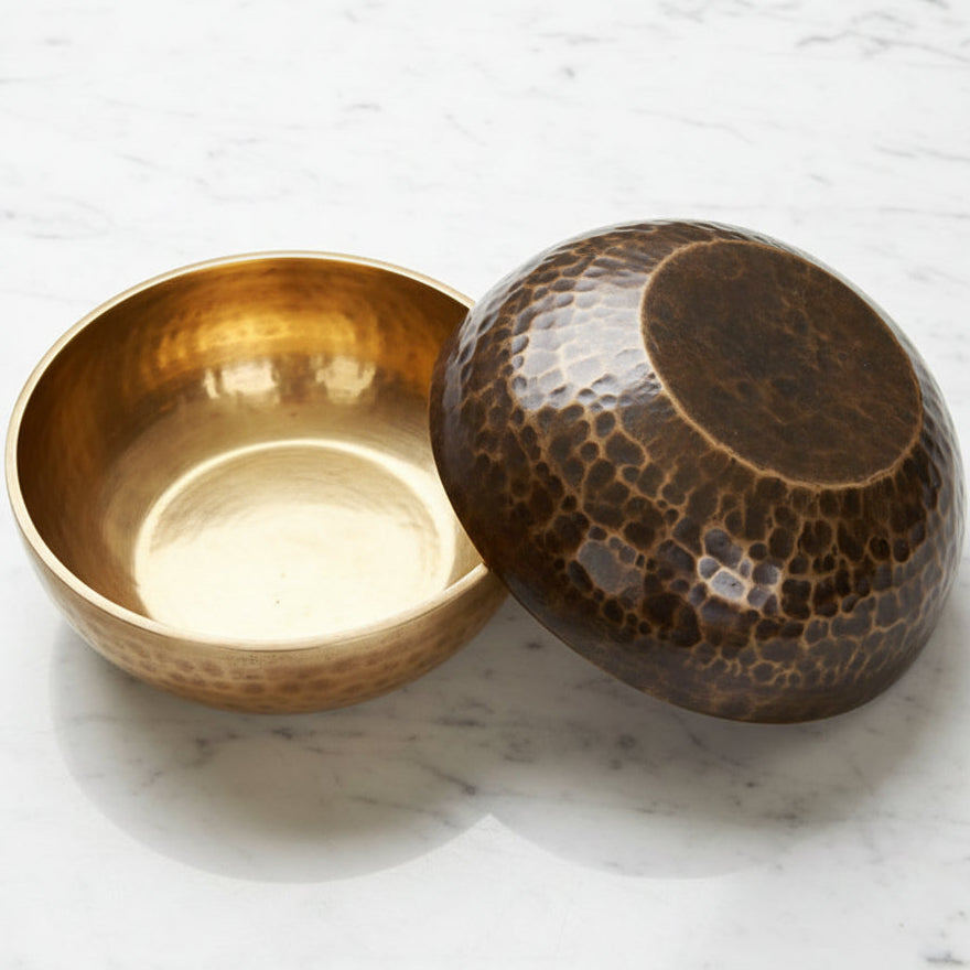 Nepal Handmade Brass Tibetan Bowl Large Foot Massage Bowl Professional Foot Massage Bowls Meditation Singing Bowl Percussion