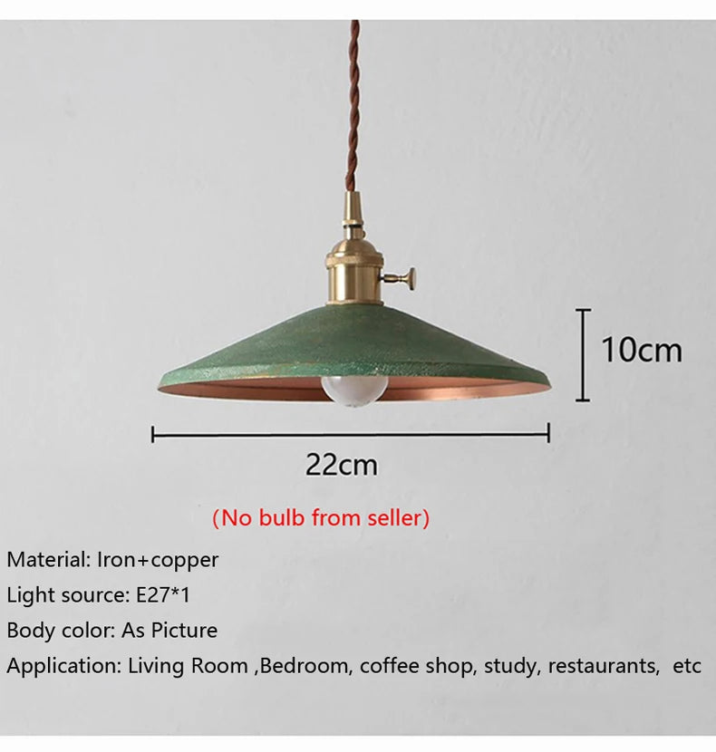 American Retro Brass Restaurant Pendant Light Industrial Style Nordic Home Coffee Shop Bar Decoration a Chandelier Ceiling Light