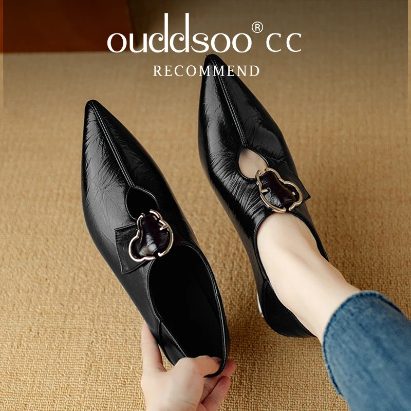 Ods High Heel Women's Thin Heels 2024 New Spring/Summer/Autumn/Winter Korean Edition Pointed Women's Temperament High Heel Women
