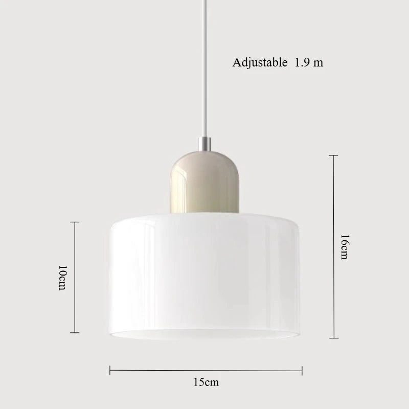 Nordic Modern Glass Bedroom Bedside Long Line Small Chandelier Restaurant Bar Chandelier Simple Lighting Atmosphere Lamp E27