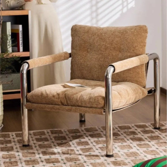MOMO New Italian-style Bauhaus Lounge Chair Living Room Lazy Single Sofa Chair Light Luxury Premium Feeling Sofa Chair