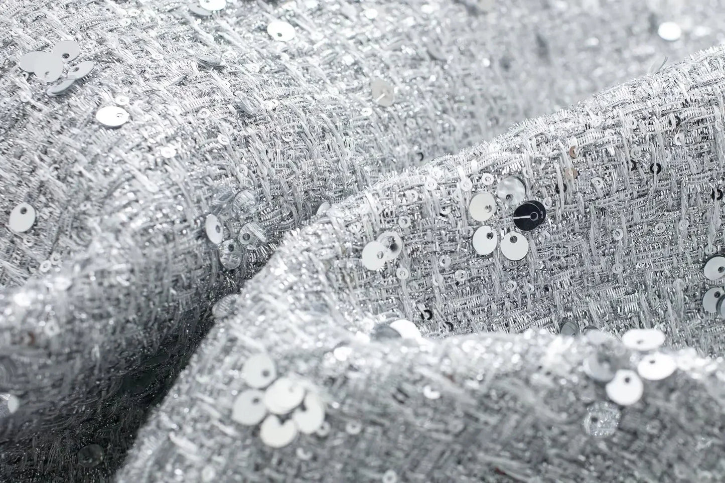 Women's Sequined Bomber Jacket Fall New Round Neck Long Sleeve Pocket Stretch Hem Sequins Jacket Coat Female Chic Outerwear