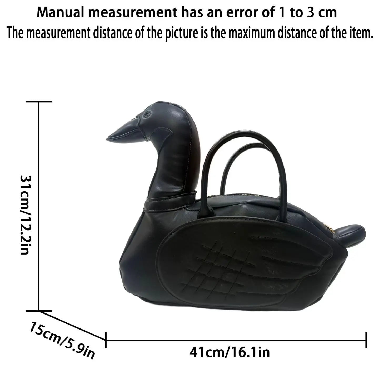 New Cute Cartoon goose Shaped Handbag Ladies Creative 3D Personality Bag Fashionable Ladies Tote Bag