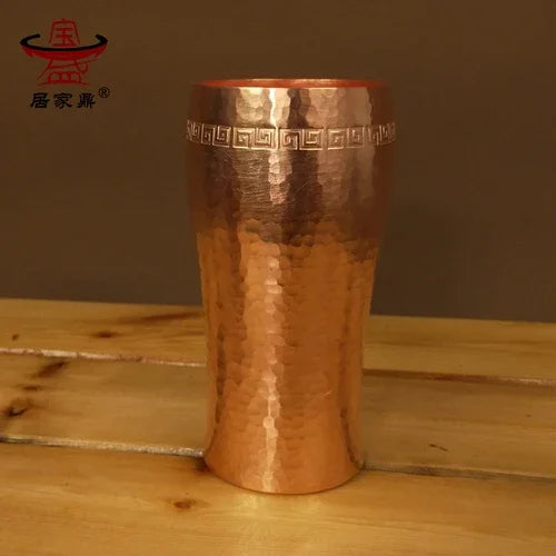 Pan Barbecue Plate Pure Red Copper Beer Mug Set Barbecue Plate Fried Meat Plate Binaural Pan Pure Copper New Chinese Style
