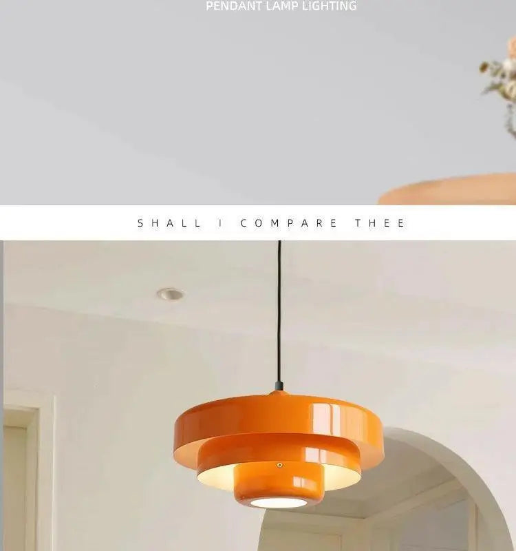 Pendant Acrylic Lamp Restaurant Simple Modern Creative Multi-layer Decoration Retro Color