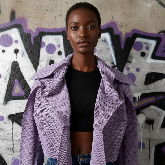 Women Irregular Jacket Coat Laple Open Stitch Short Style Full Sleeve Autumn Summer 2026 New Female Loose Casual 15KB745