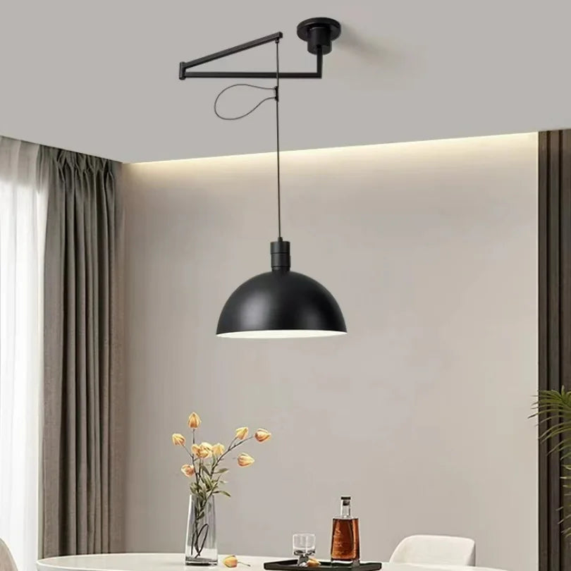 Adjustable Arm Pendant Lights Kitchen Dining Room Island Hanging Lamp Modern Rotatable Long pendant lamp Restaurant Decor