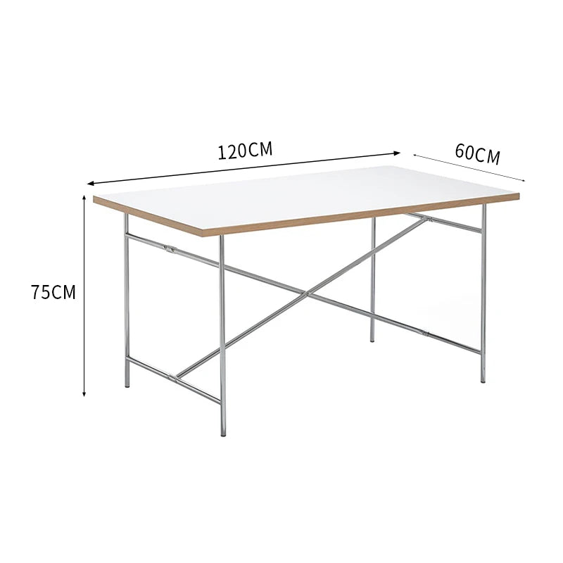 Stainless steel rectangular board wood conference table medieval desktop desk writing desk living room dining table