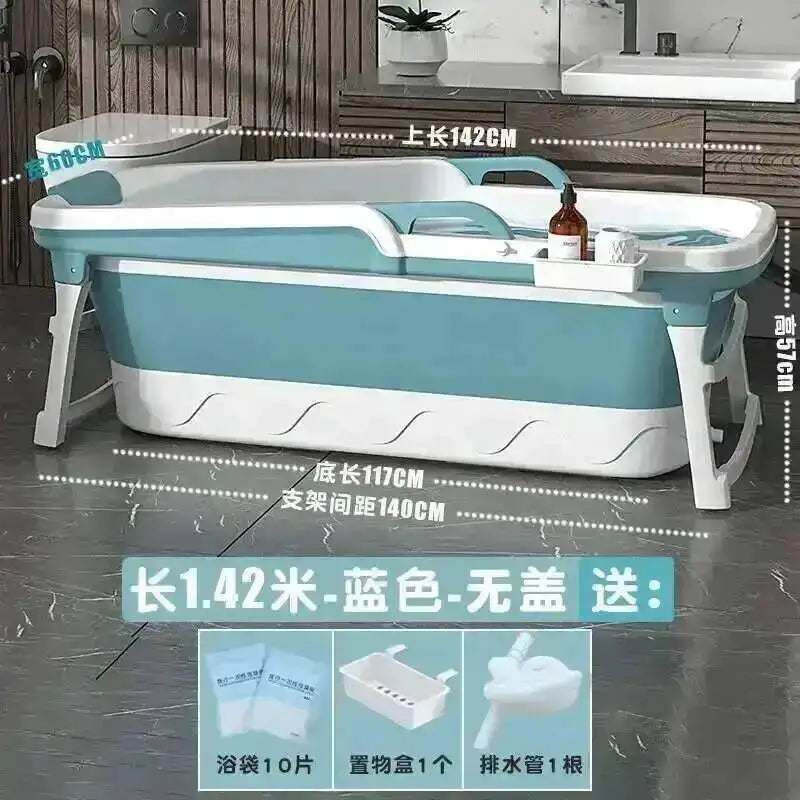 Tub Bathtubs Adult Folding bathtub Household Foaming hot Simple Adult Bathing Tub Full Body Sweat Portable Steam Bathing Basin