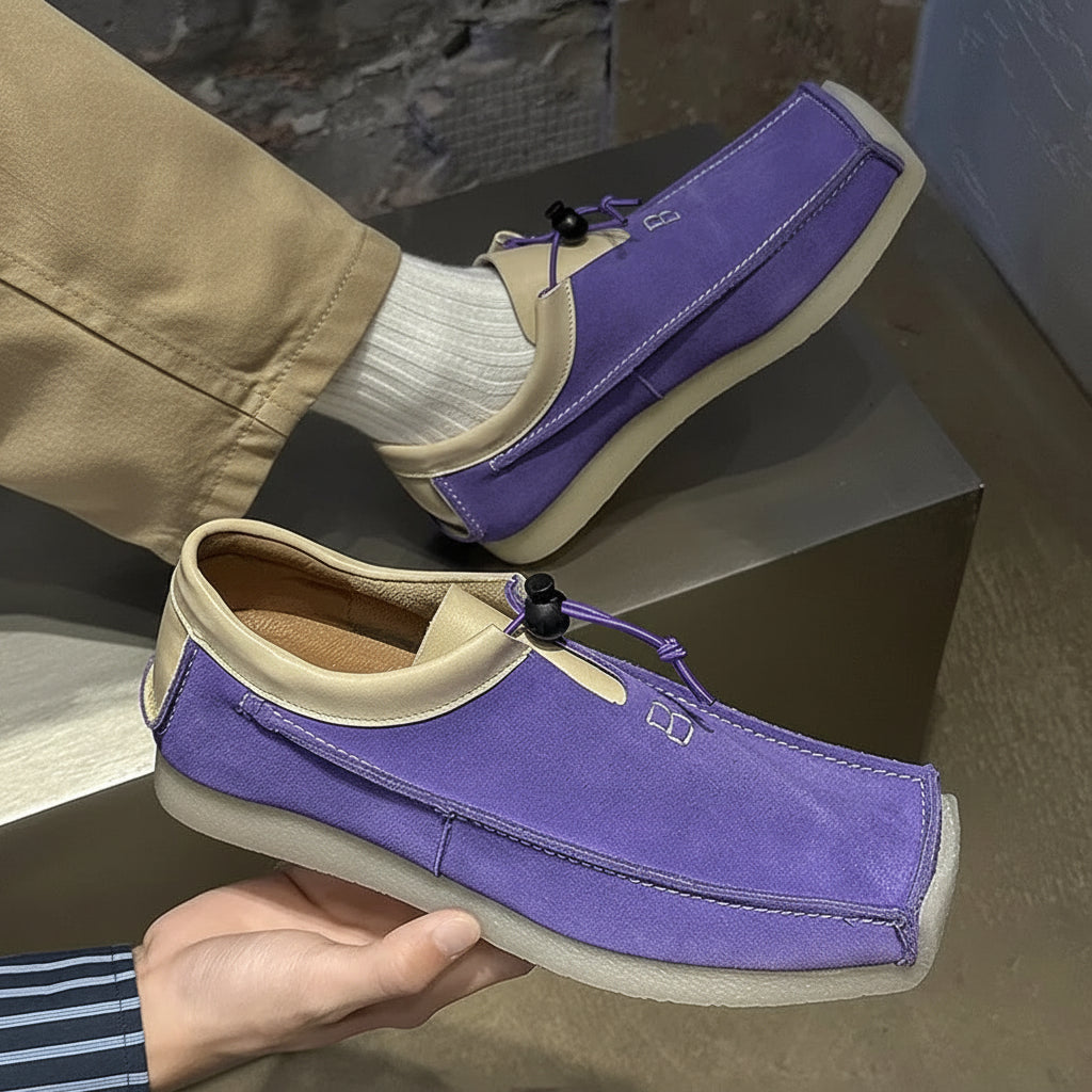 Square toe suede loafers shoes for man luxury designer shoes casual sneakers for man skateboard mocasines