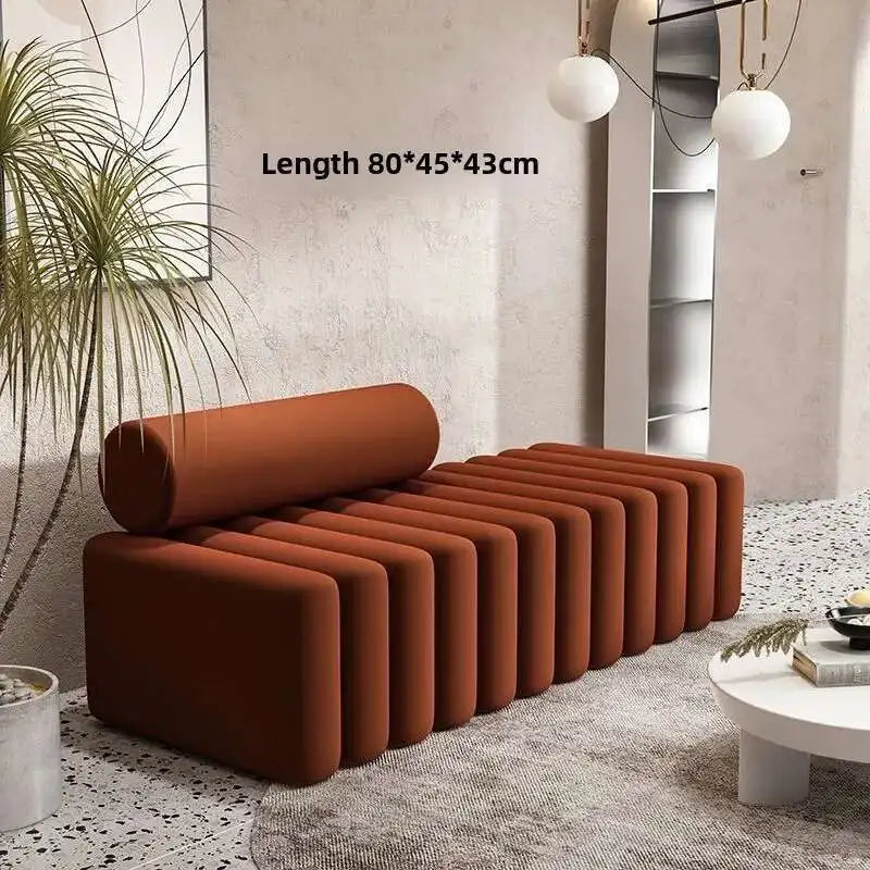 Light Luxury, Shoe Changing Stool, Household, Living Room, Stool, Sofa, Strip, Rest Stool, Bedroom, End of Bed, Stool