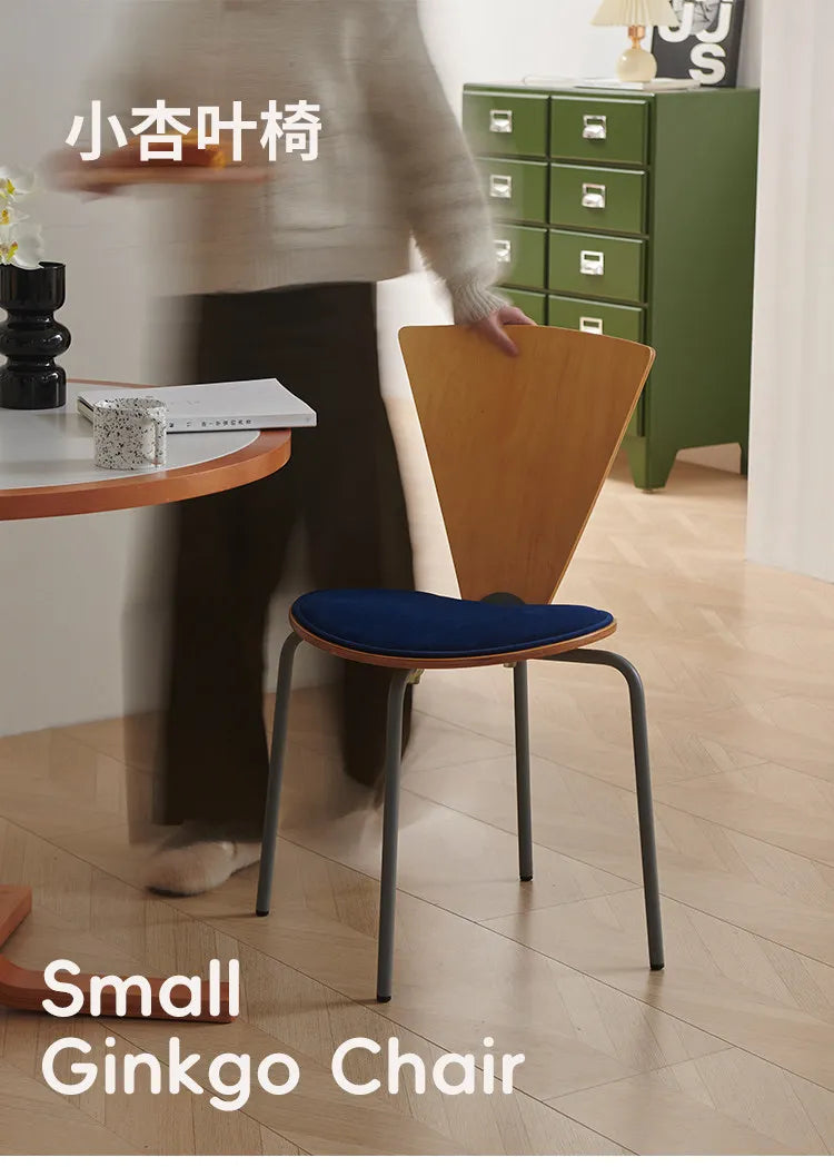 Nordic Vintage Bauhaus Dining Chair Retro Designer Leisure Chair Simple Creative Backrest Seating for Small Space Home Furniture