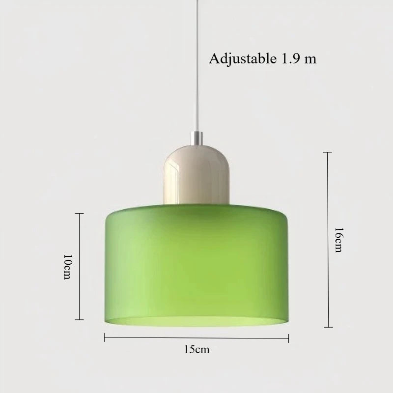 Nordic Modern Glass Bedroom Bedside Long Line Small Chandelier Restaurant Bar Chandelier Simple Lighting Atmosphere Lamp E27